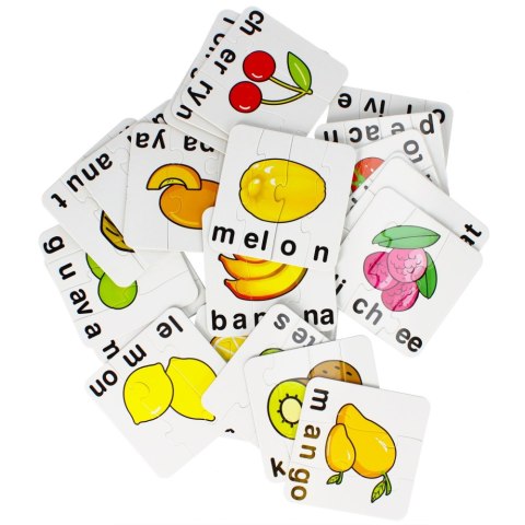 Gra edukacyjna Puzzle Owocki MEGA CREATIVE 482566