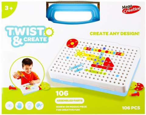 Klocki Mozaika do skręcania Game wiertarka MEGA CREATIVE 482948