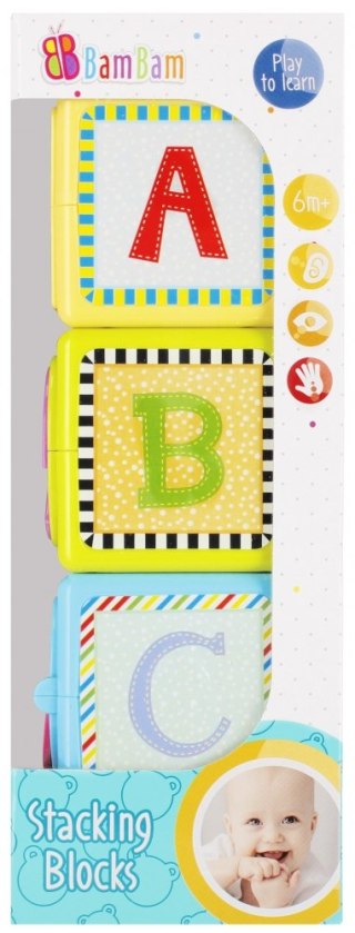 Klocki edukacyjne 3szt. BAM BAM 482510