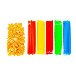 Klocki konstrukcyjne Słomki 100 elementów MEGA CREATIVE 483251