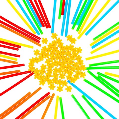 Klocki konstrukcyjne Słomki 100 elementów MEGA CREATIVE 483251