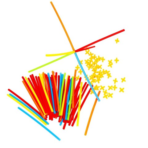 Klocki konstrukcyjne Słomki 100 elementów MEGA CREATIVE 483251