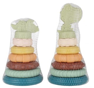 Piramidka edukacyjna pastelowa BAM BAM 482393