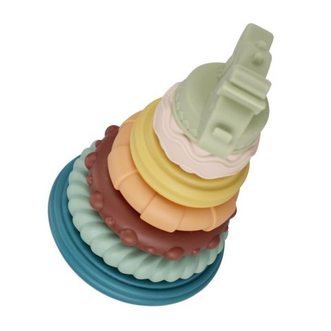 Piramidka edukacyjna pastelowa BAM BAM 482393