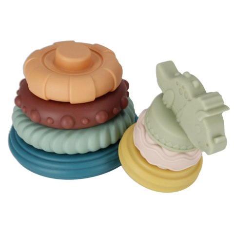 Piramidka edukacyjna pastelowa BAM BAM 482393