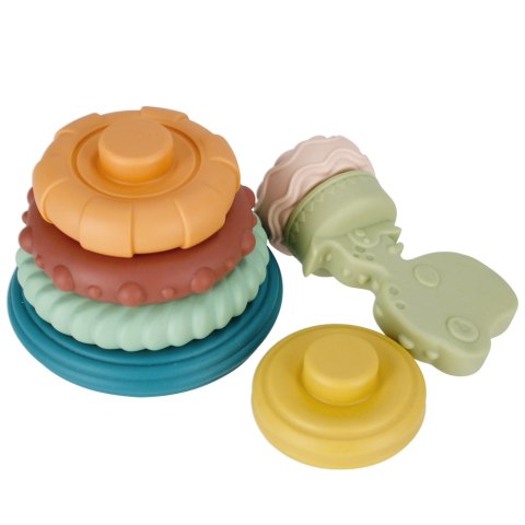 Piramidka edukacyjna pastelowa BAM BAM 482393