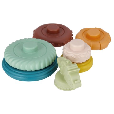 Piramidka edukacyjna pastelowa BAM BAM 482393