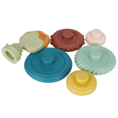 Piramidka edukacyjna pastelowa BAM BAM 482393