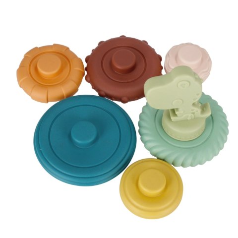 Piramidka edukacyjna pastelowa BAM BAM 482393