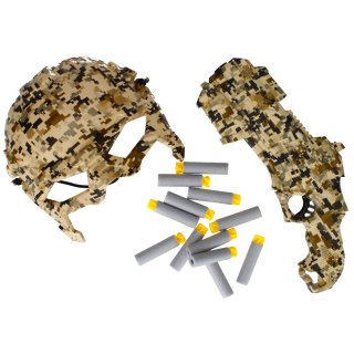 Pistolet na strzałki wojsko z akcesoriami MEGA CREATIVE 482729