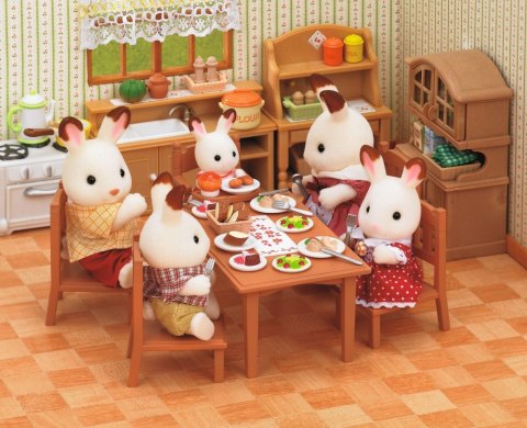 SYLVANIAN ZESTAW DO JADALI STOL KRZESLA 4506 WB6