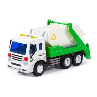 Auto ciężarowe Kontener światło i dźwięk zielone Wader POLESIE 86198