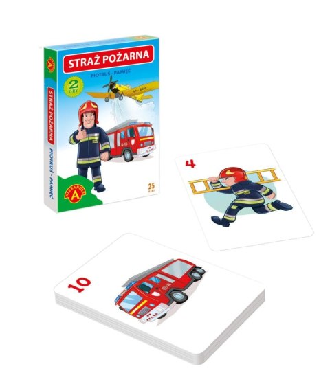 Karty do gry Piotruś & Memo Straż Pożarna PUD ALEXANDER 026115