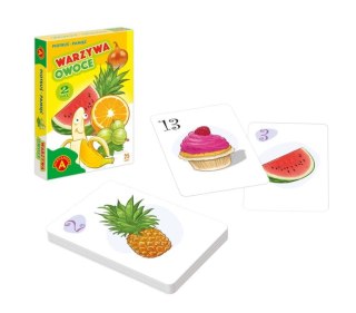 Karty do gry Piotruś & Memo Warzywa-Owoce PUD ALEXANDER 026122
