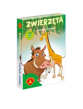 Karty do gry Piotruś & Memo zwierzęta PUD ALEXANDER 026146