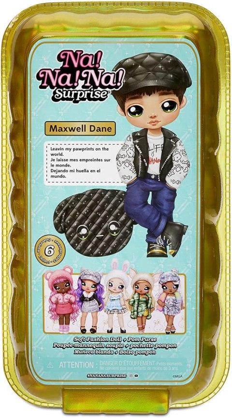 Lalka Na Na Na Surprise 2w1 z akcesoriami Maxwell MGA 575375EUC