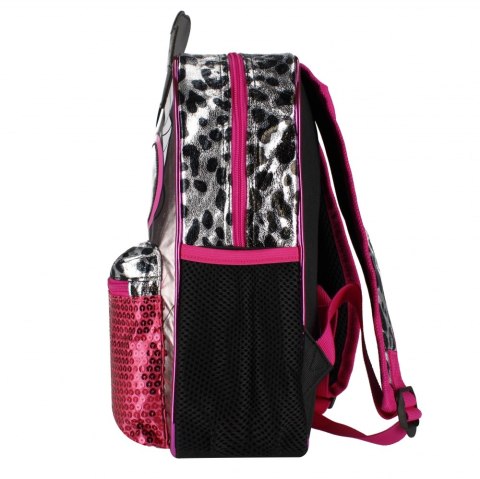 Plecak LOL cekinowy 1zamek 2kieszenie czarny BACKPACKL2