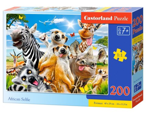 Puzzle 200 elementów African Selfie CASTORLAND B-222148