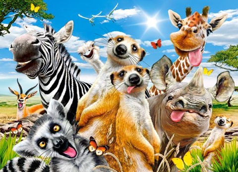 Puzzle 200 elementów African Selfie CASTORLAND B-222148