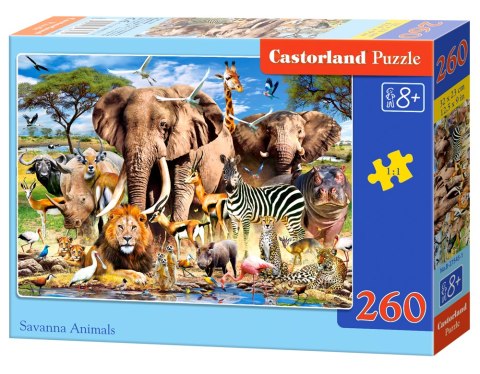 Puzzle 260 elementów Savanna Animals CASTORLAND B-27545