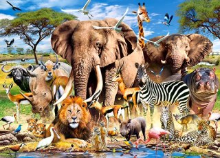 Puzzle 260 elementów Savanna Animals CASTORLAND B-27545