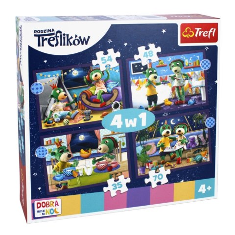Puzzle 4W1 Trefliki przed snem PUD TREFL 34399