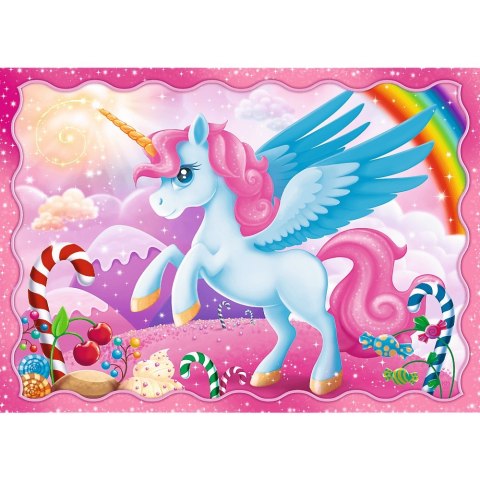 Puzzle 4w1 Jednorożce i Magia TREFL 34389 TR