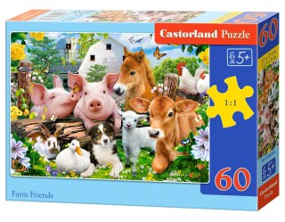 Puzzle 60 elementów Farm Friends CASTORLAND B-066209