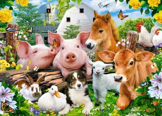 Puzzle 60 elementów Farm Friends CASTORLAND B-066209