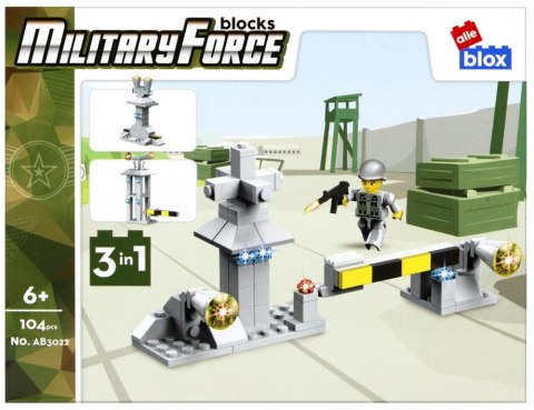 Klocki konstrukcyjne 104 elementy Military alleBLOX 492847