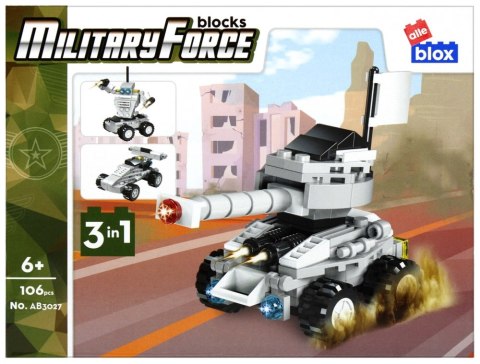 Klocki konstrukcyjne 106 elementów Military alleBLOX 492858