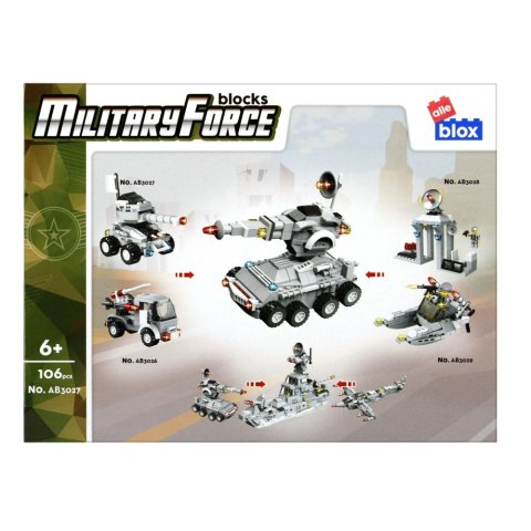 Klocki konstrukcyjne 106 elementów Military alleBLOX 492858