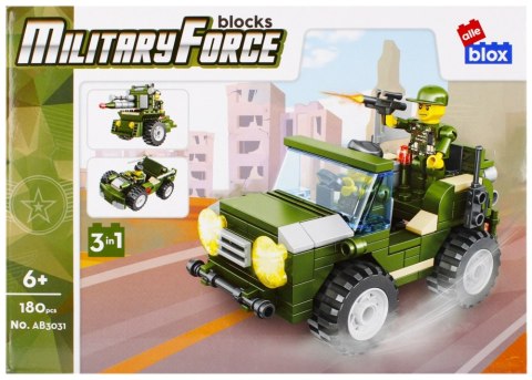 Klocki konstrukcyjne 180 elementów Military alleBLOX 492828