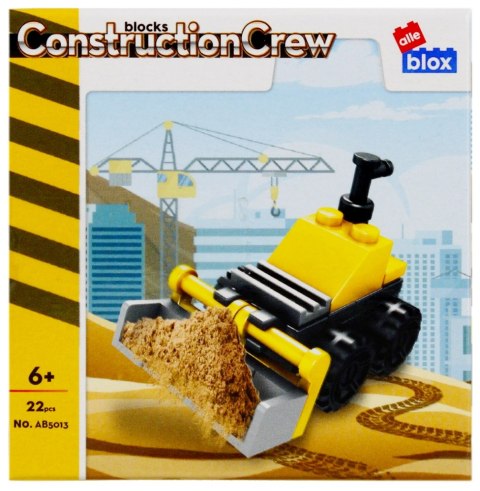 Klocki konstrukcyjne 22 elementy Budowa Spychacz alleBLOX 492795