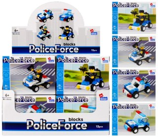 Klocki konstrukcyjne 29-39 elementów Policja display alleBLOX 492820