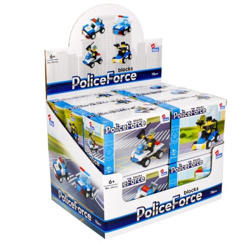 Klocki konstrukcyjne 29-39 elementów Policja display alleBLOX 492820