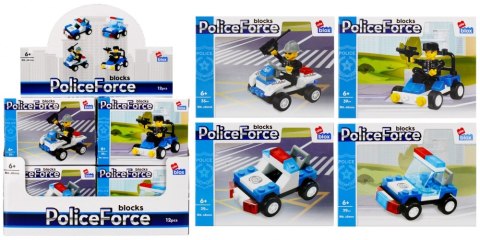 Klocki konstrukcyjne 29-39 elementów Policja display alleBLOX 492820