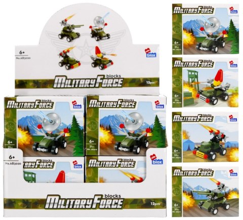 Klocki konstrukcyjne 30-33 elementy Military display alleBLOX 492861