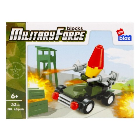 Klocki konstrukcyjne 30-33 elementy Military display alleBLOX 492861