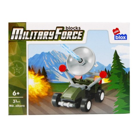 Klocki konstrukcyjne 30-33 elementy Military display alleBLOX 492861