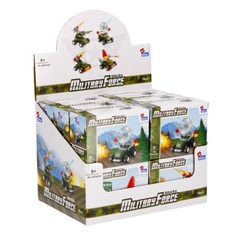 Klocki konstrukcyjne 30-33 elementy Military display alleBLOX 492861