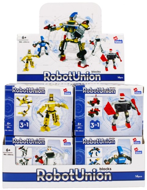 Klocki konstrukcyjne 33-40 elementów Robot display alleBLOX 492894