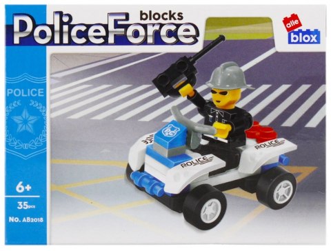 Klocki konstrukcyjne 35 elementów Policja alleBLOX 492818