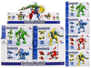 Klocki konstrukcyjne 62-65 elementów Robot display alleBLOX 492914