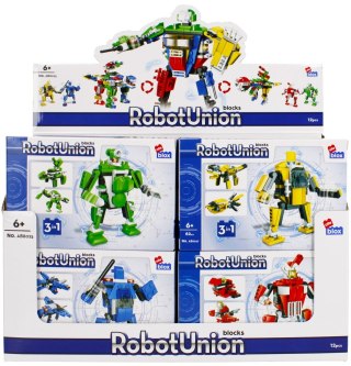 Klocki konstrukcyjne 62-65 elementów Robot display alleBLOX 492914