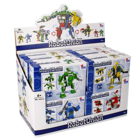 Klocki konstrukcyjne 62-65 elementów Robot display alleBLOX 492914
