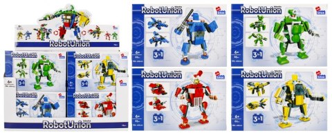 Klocki konstrukcyjne 62-65 elementów Robot display alleBLOX 492914