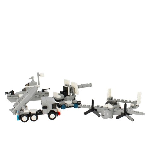 Klocki konstrukcyjne 62-67 elementów Military display alleBLOX 492869