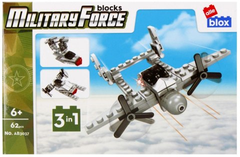 Klocki konstrukcyjne 62 elementy Military alleBLOX 492866