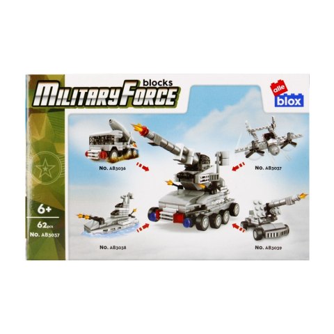 Klocki konstrukcyjne 62 elementy Military alleBLOX 492866